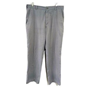 Nike Golf Gray Pinstripe Straight Leg Pants 34 x 30
